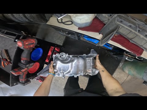 2008 Honda Civic Oil Pan Replacement (Part 1) || POV
