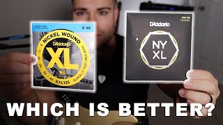 Video thumbnail for D'Addario NYXL vs. XL Nickel Wound String Comparison and Review by Joey Cobra