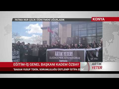 Eğitim-İş Genel Başkanı Kadem Özbay - Konya İl Milli Eğitim Müdürlüğü Önü Konuşması 