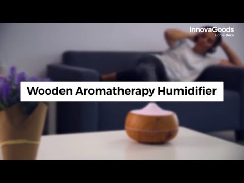 Vlažilec zraka InnovaGoods Wooden-Effect