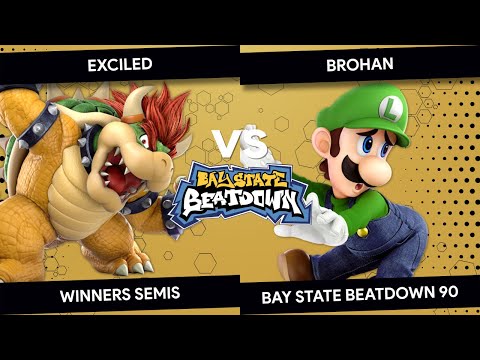 Bay State Beatdown 90 - Exciled (Min Min, Bowser) vs Brohan (Luigi) - Winners Semis