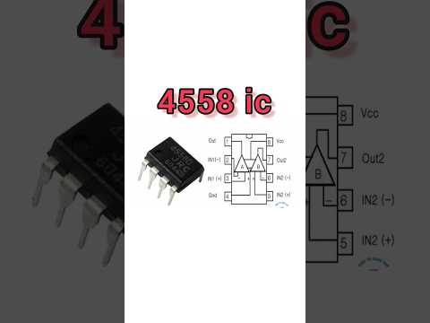 4558 AUDIO IC #akexperiment #pinout #electronic #4558 #AUDIOIC #4558IC #IC #AUDIOIC4558 #shorts