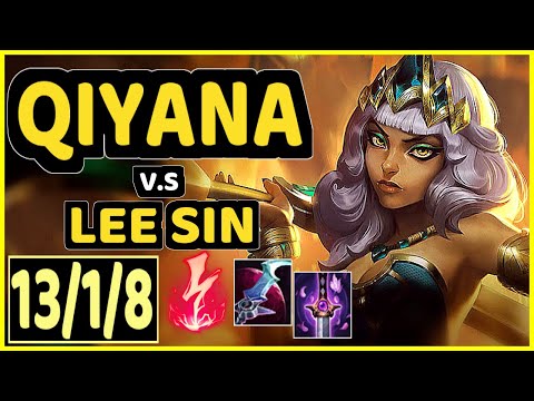 RANGER (QIYANA) vs LEE SIN - 13/1/8 KDA JUNGLE GAMEPLAY - BR Ranked MASTER