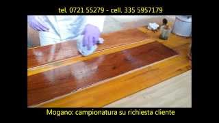 preview picture of video 'produzione parquet oliato Mogano Tavole del Montefeltro modello Novilara'