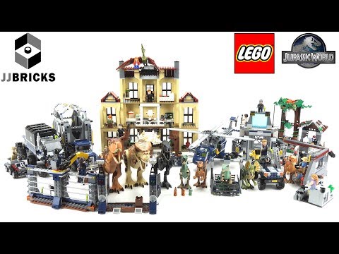 All Lego Jurassic World Fallen Kingdom Sets 2018 unboxing and review -4K-