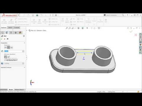 Ribs in SOLIDWORKS 2016