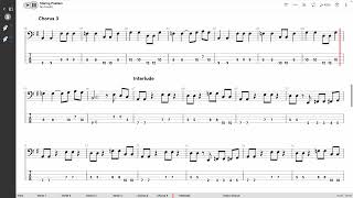 No Doubt - Staring Problem (Drop D BASS TAB PLAY ALONG)