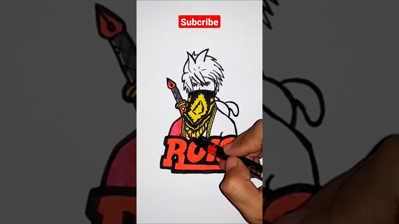 menggambar free fire 🔥🔥 #karyamamas