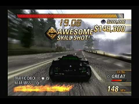 Burnout Revenge: Rank 10 - White Mountain: Traffic Attack - Forwards (Perfect Rating)