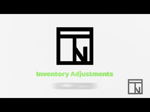 Part of a video titled Inventory Adjustments - YouTube
