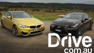 BMW M4 v Lexus RC F Review | Drive.com.au