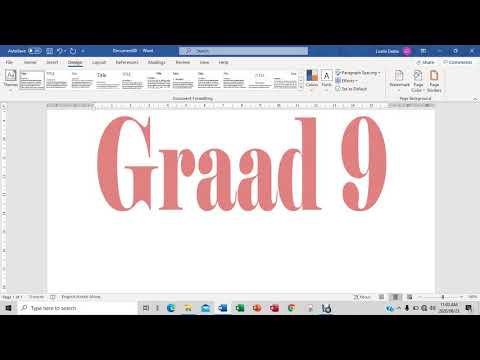 RTT GRAAD 9: 26 Junie 2020 - periode 2 (26092)