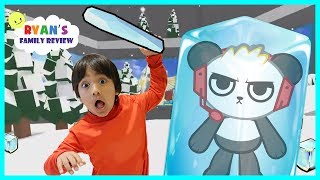 Ryan Plays Ice Breaker on Roblox with Combo Panda!