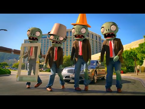 Plants vs Zombies RTX GRAPHICS MOD - Gatling Pea vs All Zombies vs Dr. Zomboss! 😲😱😜