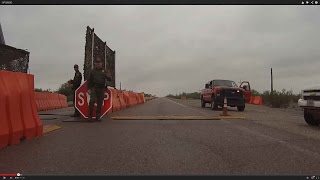 preview picture of video 'Change in Policy has Interior US Border Patrol Checkpoint stopping Traffic North and South, GP020093'