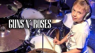 Paradise City (6 year old Drummer) Drum Cover