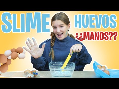 SLIME  con HUEVOS 🥚 ¡¡ESLIME No son mis MANOS!!