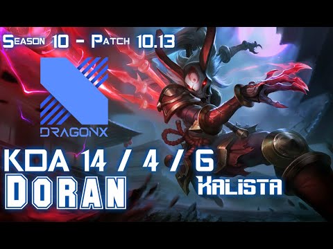 DRX Doran KALISTA vs VOLIBEAR Top - Patch 10.13 KR Ranked