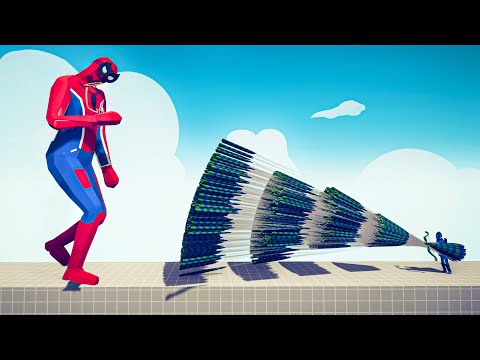 SPIDER MAN GIANT vs EVERY GOD - 🏹Totally Accurate Battle Simulator TABS