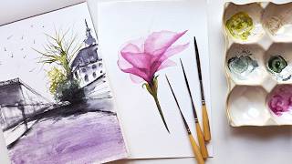 TWO ways of using the new Fuumuui Brushes in Watercolor Painting