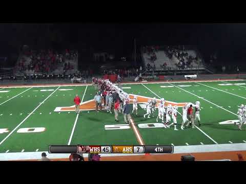 AHS VS Wamego Varsity Football