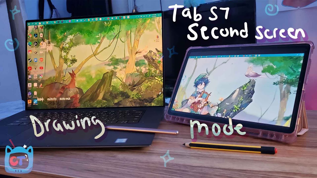 ✏️Tab S7 Wireless Second Screen Feature 🌱Does the Wireless Drawing Mode works?
