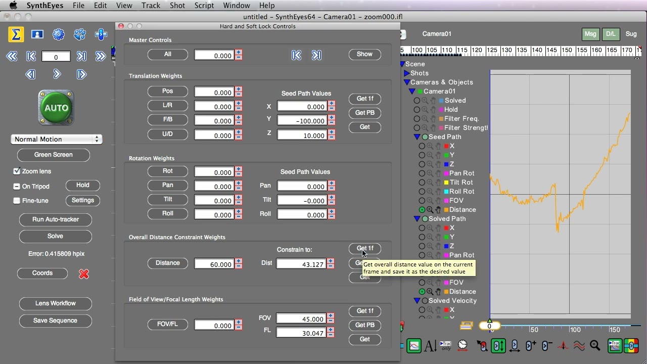 Using Distance Constraints in SynthEyes