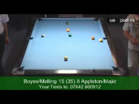 Darren Appleton Imran Majid v Karl Boyes Chris Melling   10 Ball   5 of 15