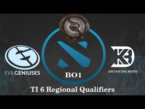 EG vs DrinkingBoys Highlights, TI 6 Regional Qualifiers, 20min game again, waiting DC stop EG