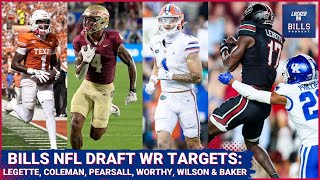 Buffalo Bills NFL Draft Wide Receiver Targets: Xavier Leggete, Keon Coleman, Xavier Worthy & more!