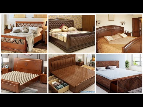 Engineered wood queen size bed, with storage