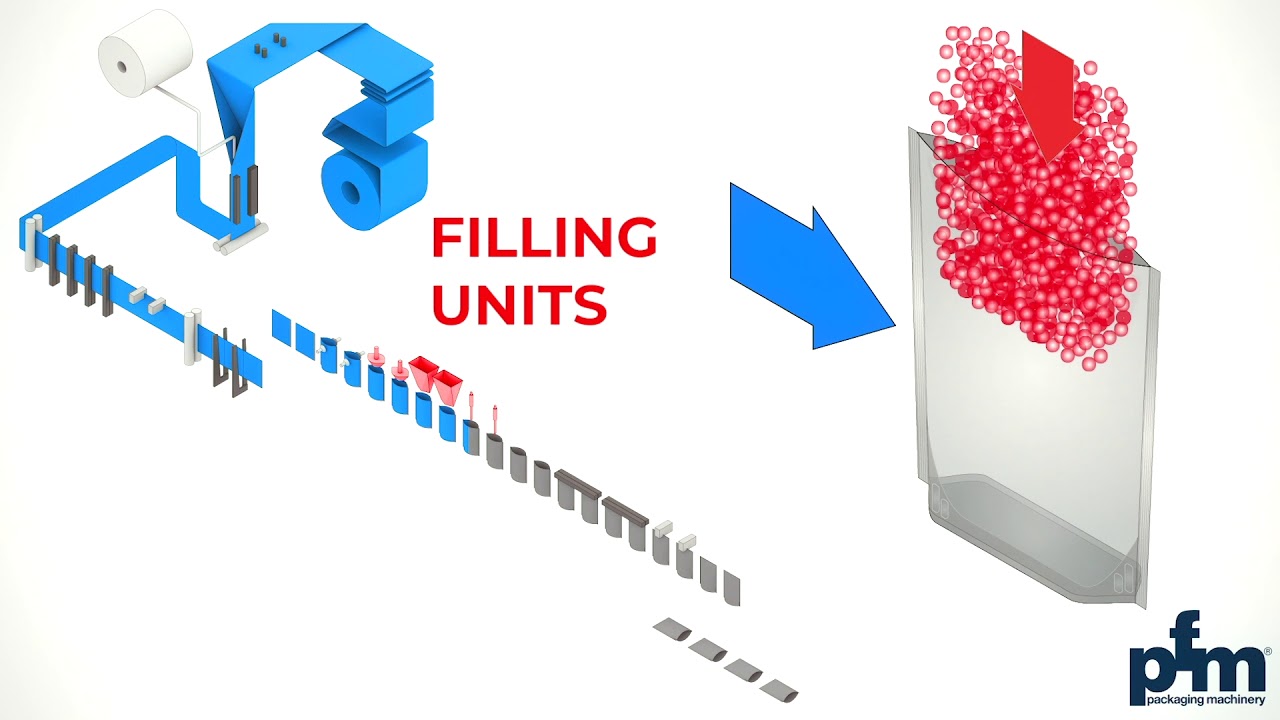 PFM D-Series 2.0 HFFS stand-up pouch machine