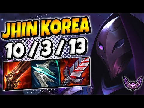 Jhin ADC vs Xayah / Korea Master / Patch 13.8 / Season 13 [ 10 / 3 / 13 ] ⭐