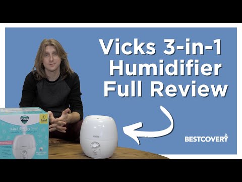 Vicks Humidifier 3-in-1 SleepyTime Cool Mist Humidifier for Baby & Kids Rooms with Color Changing Night Light and Essential Oil Diffuser, White video review thumbnail