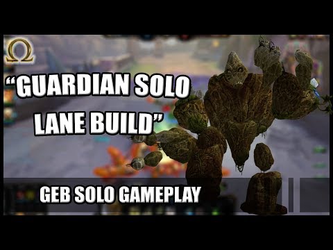 SMITE Geb - Solo - GUARDIAN SOLO LANE BUILD - 5.13