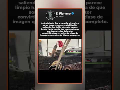 Cambió el Aceite y Salió Metal Líquido 😨⚙️