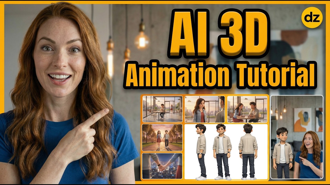 AI 3D Animation: Viral Shorts with Dzine AI & Veo 3 (Fast Workflow)