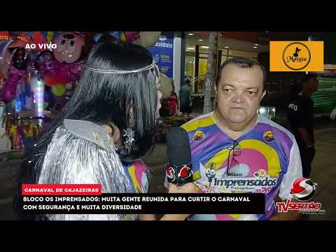 J França destaca tradição e resistência do bloco Os Imprensados durante o Carnaval de Cajazeiras