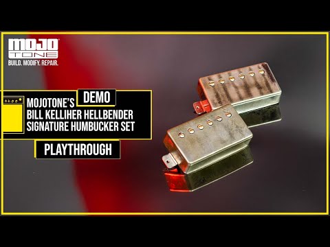Mojotone Bill Kelliher Hellbender Humbucker pickup set - aged nickel image 2