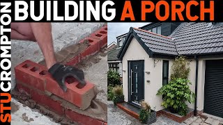 Bricklaying Building a Porch from Start To Finish