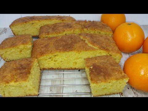 COCA DE NARANJA Un bizcocho fácil y muy Esponjoso 🍊