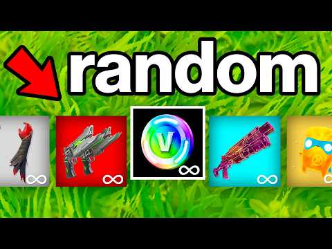 Fortnite But Everything Gives You Random Items!