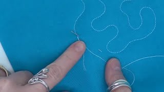 How to Tie off Your Quilting Thread Tails Securely - Quilting Basics Tutorial #9 with Leah Day