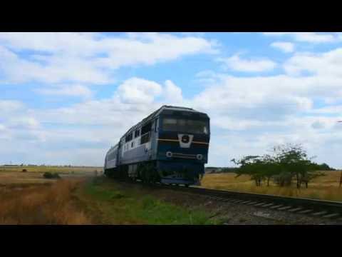 ТЭП70-0110 с региональным поездом Бердянск - Запорожье на перегоне Бердянск - Берда