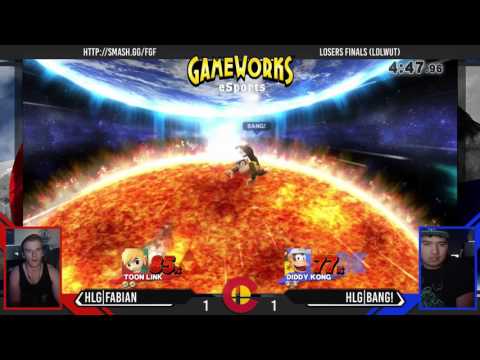 For Glory Friday (5/12/17) - HLG|Fabian (Toon Link) Vs. HLG|BANG! (Diddy Kong) - Losers Finals