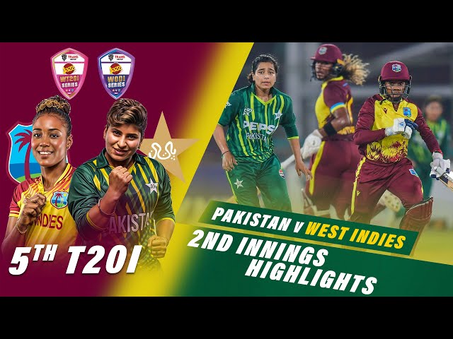 2nd Innings Highlights | Pakistan Women vs West Indies Women | 5th T20I 2024 | PCB | M2F2U