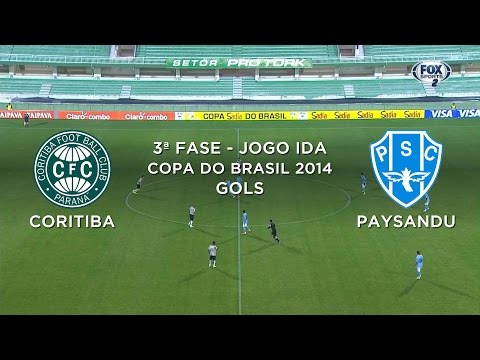 Gols - Coritiba-PR 2 x 0 Paysandu-PA - Copa do Brasil 2014 - 31/07/2014
