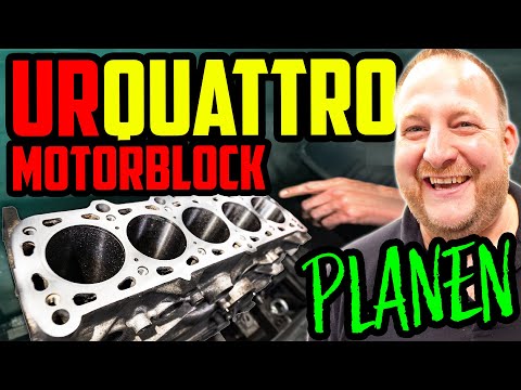 Motorblock PLANEN! - Audi Urquattro 10V TURBO! - Pleuelstangen bearbeiten!