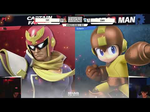 BrookLAN Brawls 45 - Fury (Captain Falcon) v. Edwin (Megaman) - Winners Round 3
