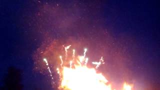 preview picture of video 'Fire and fireworks! (Walpurgis bonfire 2013)'